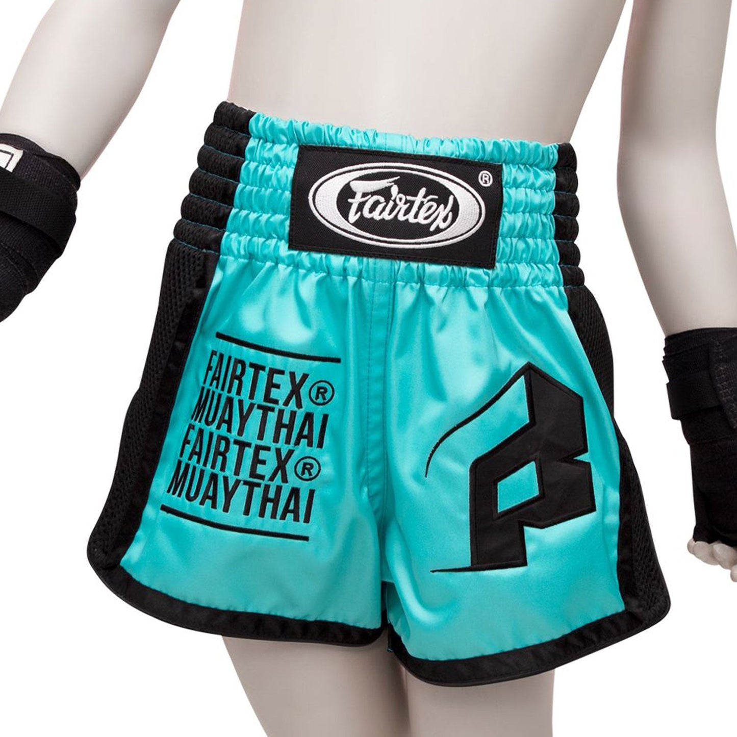 Fairtex Kids Muay Thai Boxing Shorts Turquoise