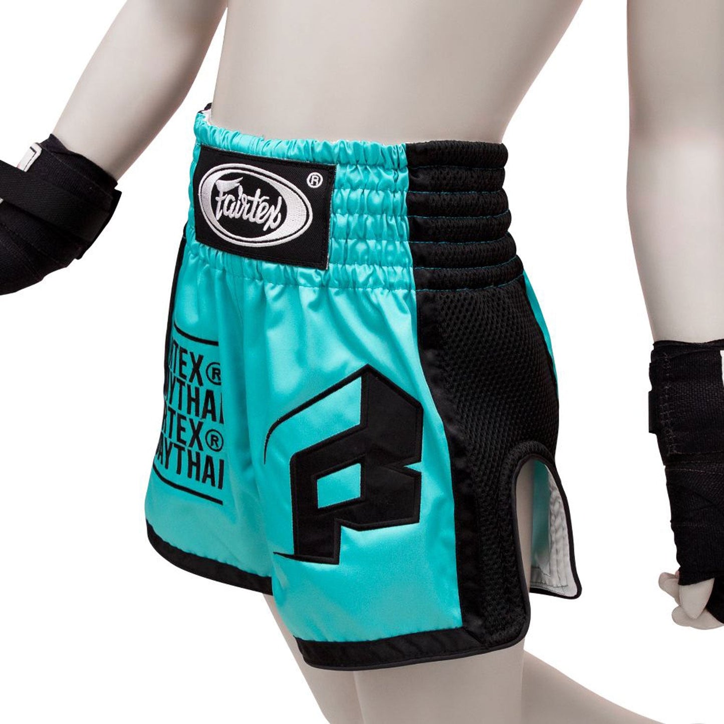 Fairtex Kids Muay Thai Boxing Shorts Turquoise