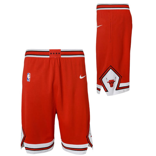 NBA Youth Chicago Bulls Nike Swingman Icon Basketball Shorts - Red