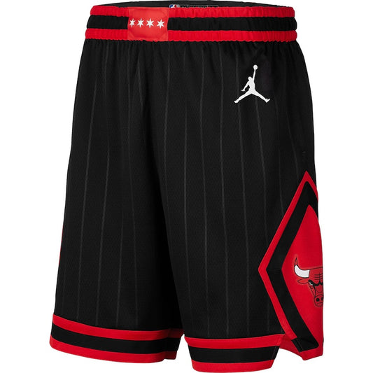 NBA Youth Chicago Bulls Nike Swingman Icon Basketball Shorts - Black