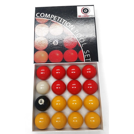 2in League Pool Balls (Reds & Yellows)