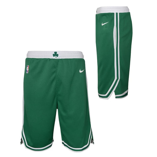 NBA Youth Boston Celtics Nike Swingman Icon Basketball Shorts - Green/White