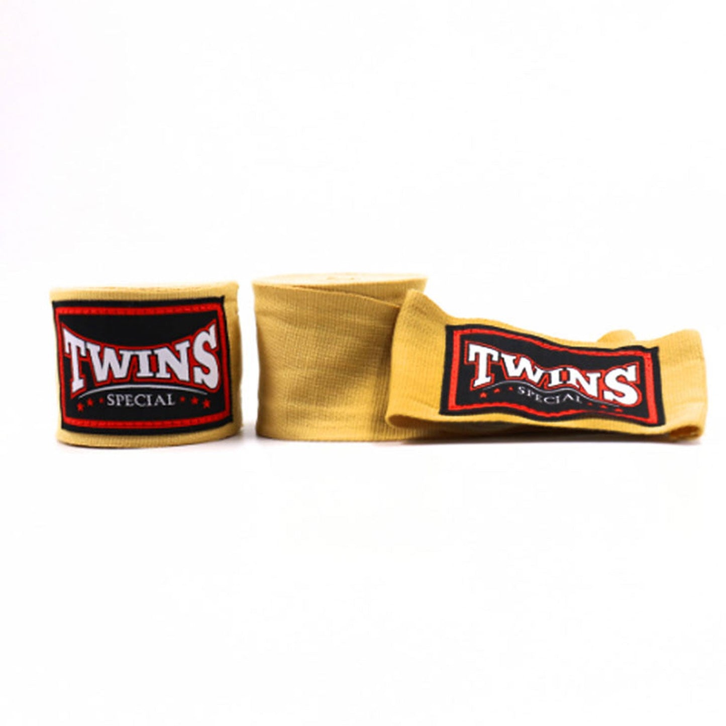 Twins Muay Thai Boxing 5m Elastic Handwraps Gold