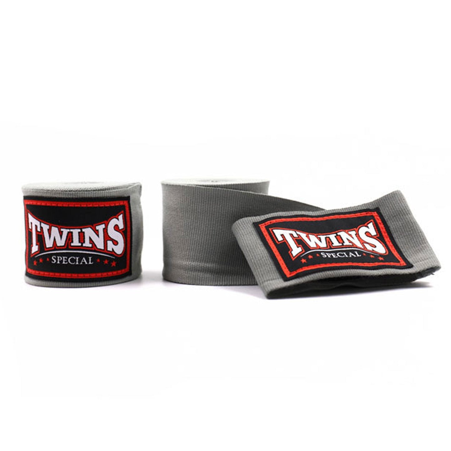 Twins 5m Muay Thai Boxing Elastic Handwraps Grey