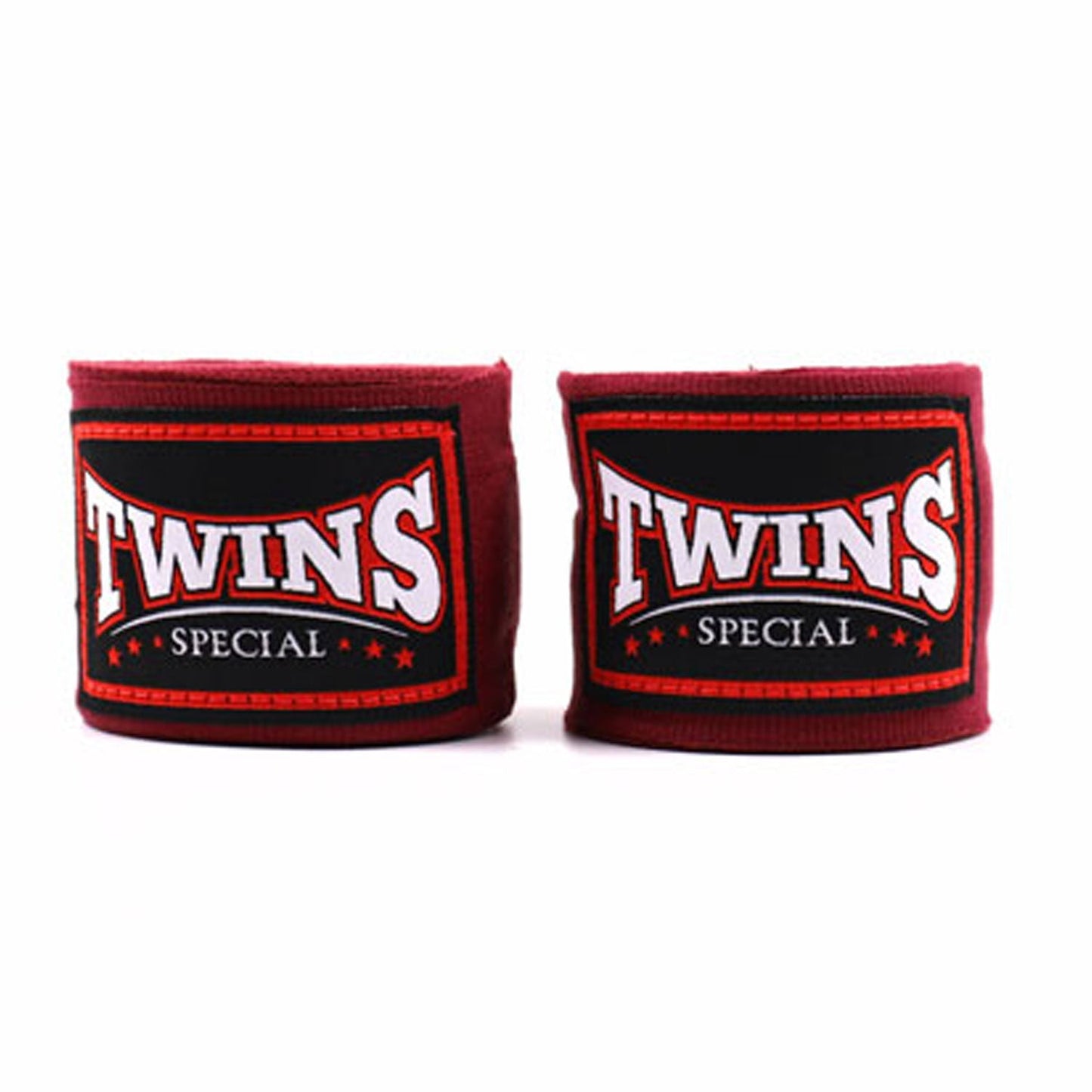 Twins Muay Thai Boxing 5m Elastic Handwraps Maroon