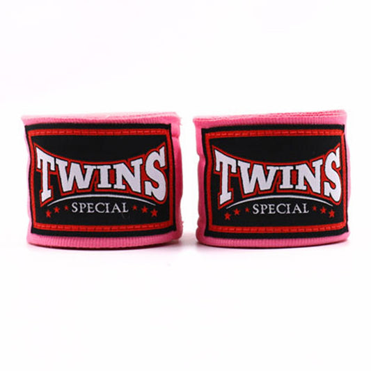 Twins 5m Muay Thai Boxing Elastic Handwraps Pink