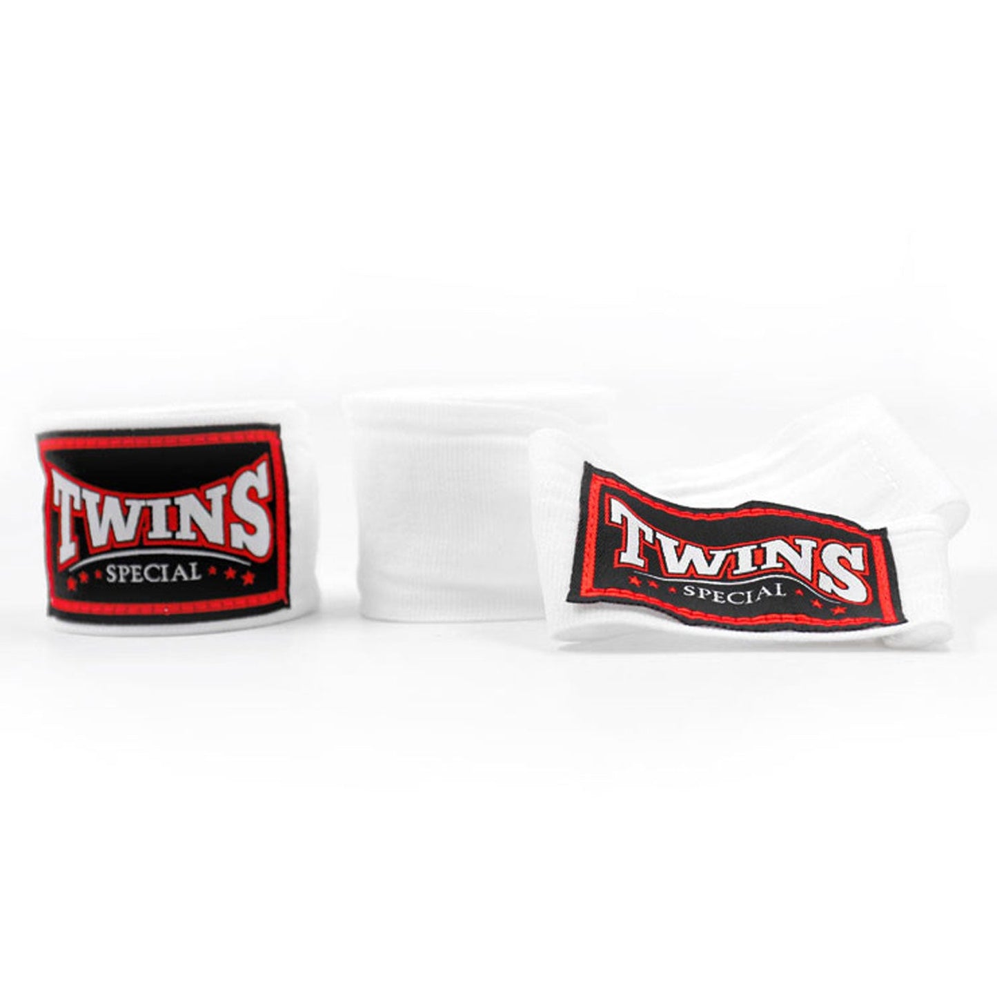 Twins 5m Muay Thai Boxing Elastic Handwraps White