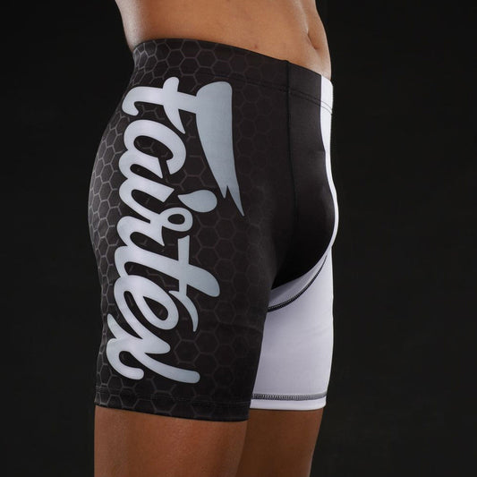 Fairtex Mens Vale Tudo Shorts Black-White