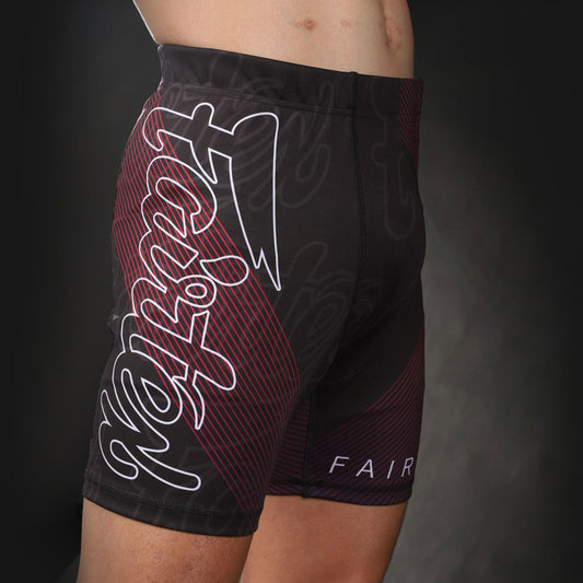 CP8 Fairtex Mens Vale Tudo Shorts Black-Red