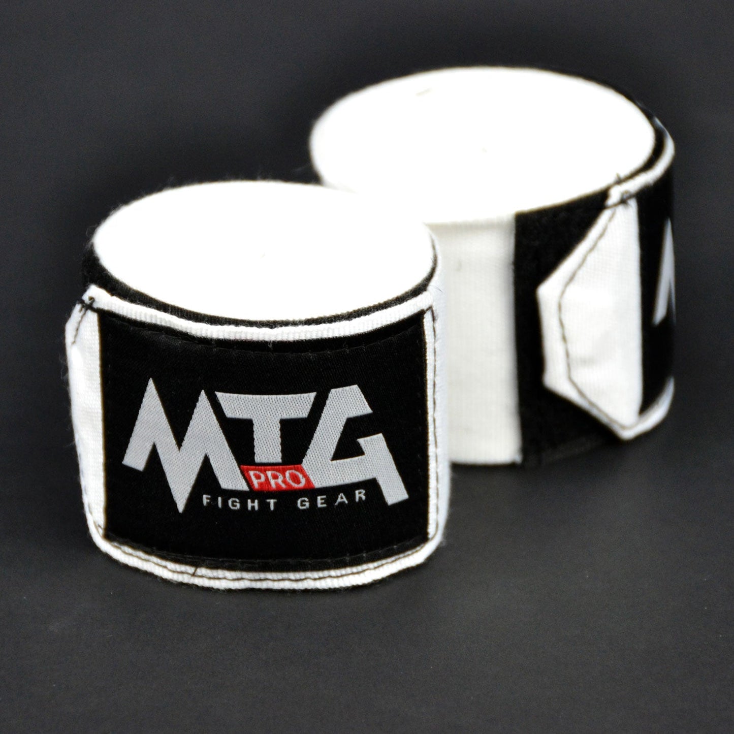 MTG Pro Muay Thai Boxing 5m Elasticated Handwraps White