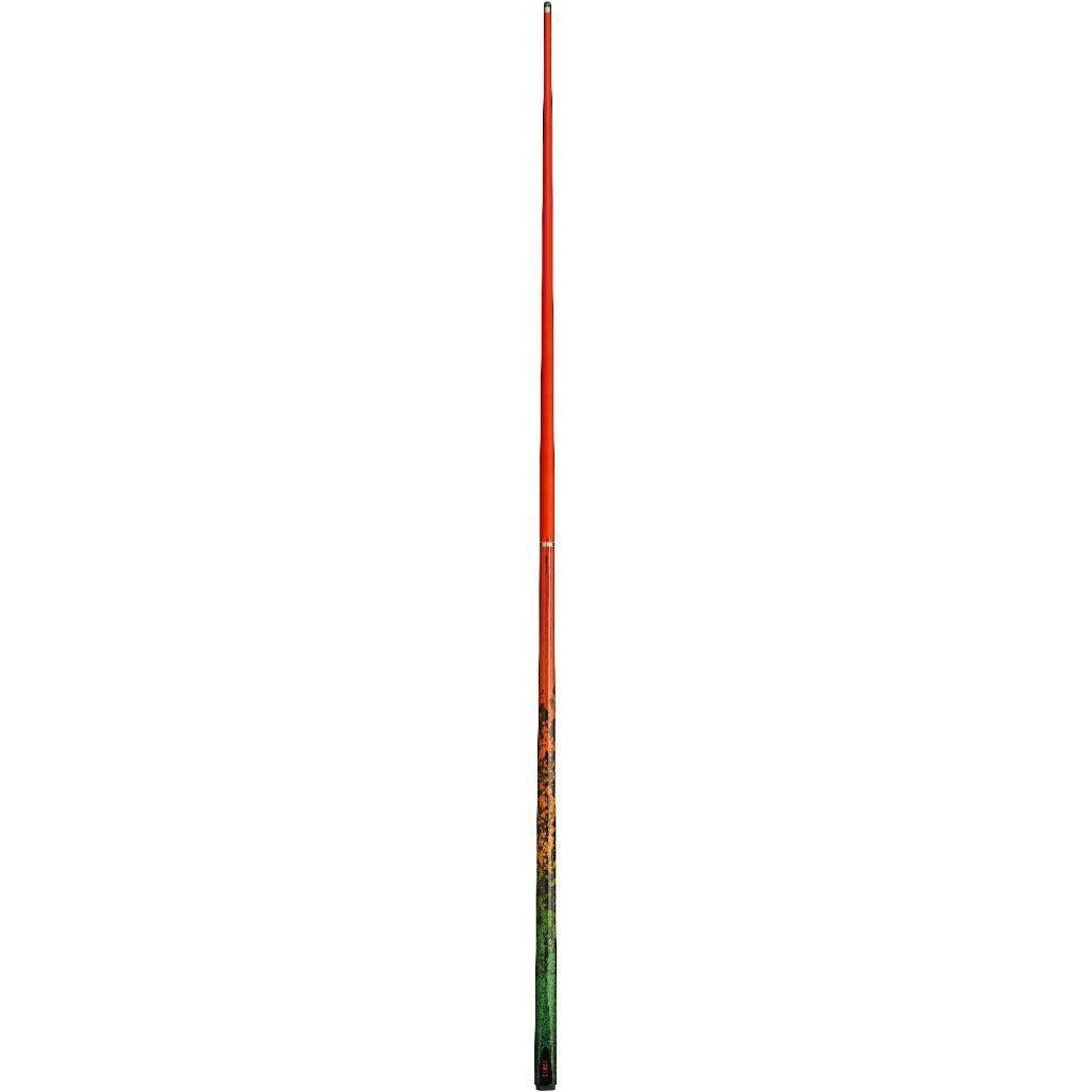 PowerGlide Ignis Carbon Snooker Cue 2 Piece 57" 10mm Tip Orange