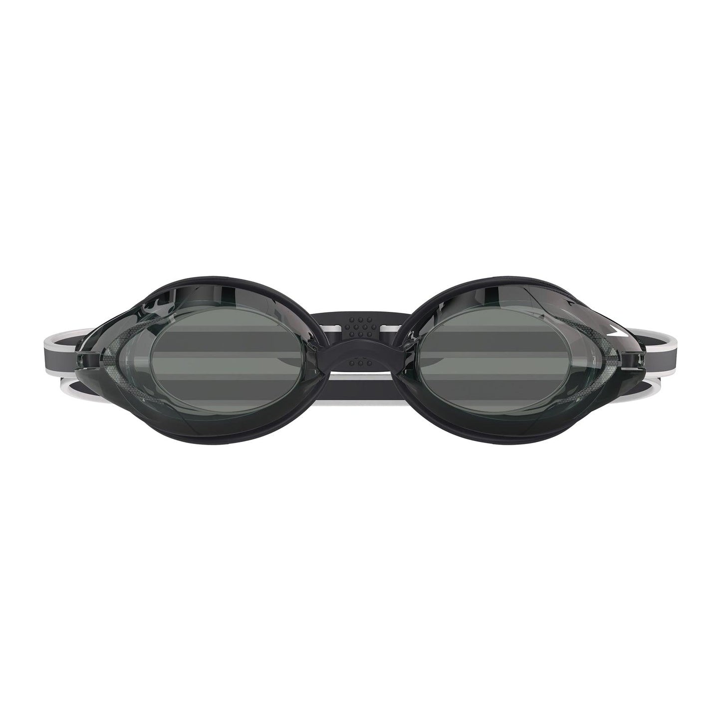 Allsports Superstore Speedo Vanquisher 3.0 swim goggles with clear lenses and adjustable straps, designed for competitive swimming.