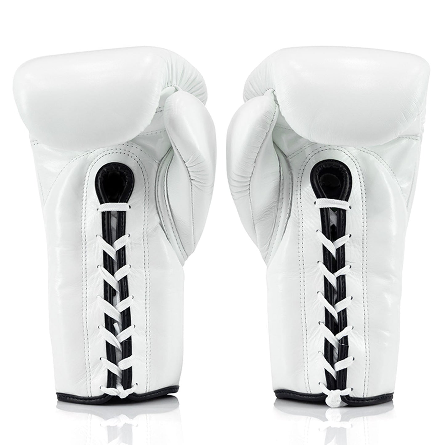 Fairtex BGL3 Lace-up Sparring Gloves - White