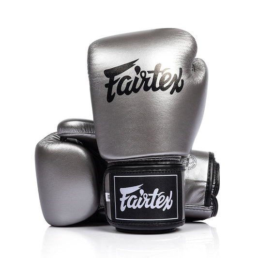 Fairtex BGV1C-PLUS Microfibre Boxing Gloves - Gun Metallic