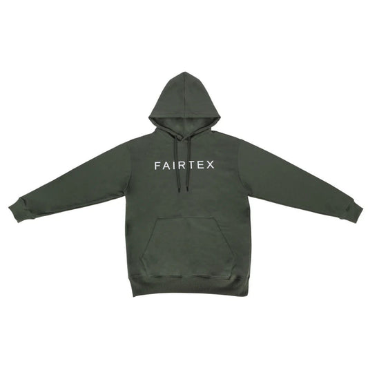 Fairtex FHS31 olive pullover hoodie for sporting goods, featuring a comfortable fit and athletic style.