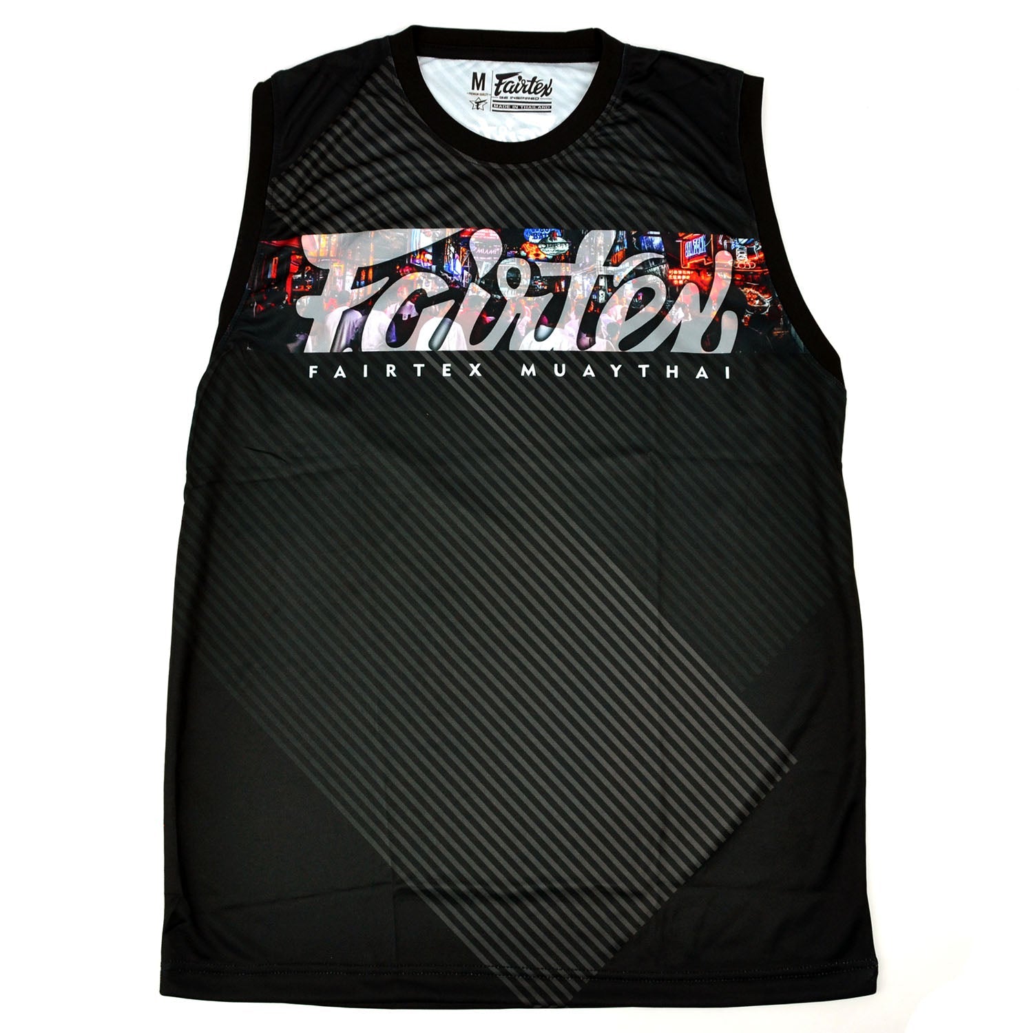 Fairtex MTT40 Tank Top - Pattaya Nightlife - Black