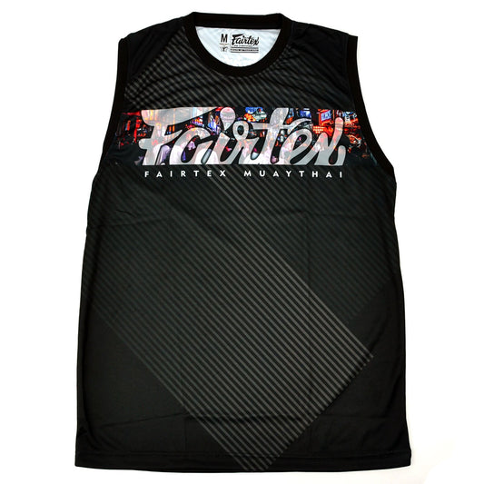 Fairtex MTT40 Tank Top - Pattaya Nightlife - Black