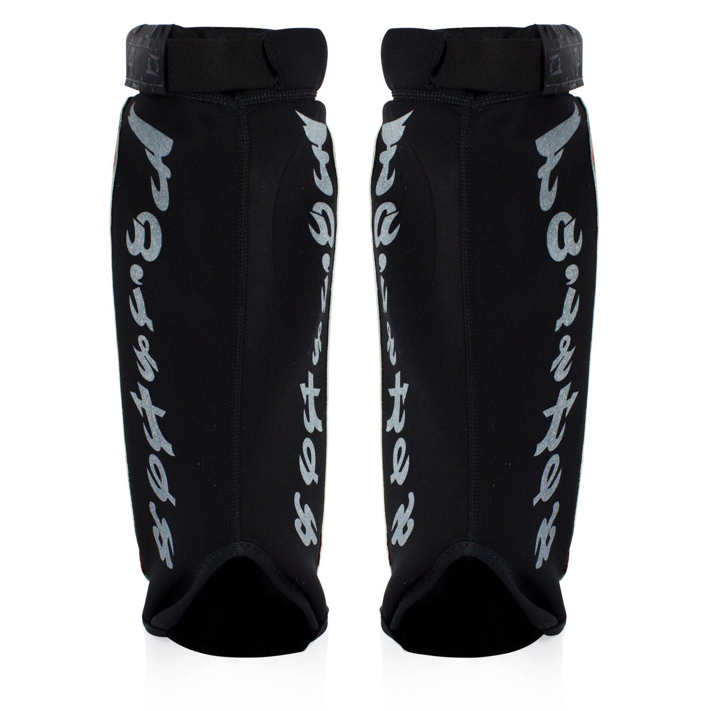 Fairtex Muay Thai Neoprene MMA Shin Pads Red