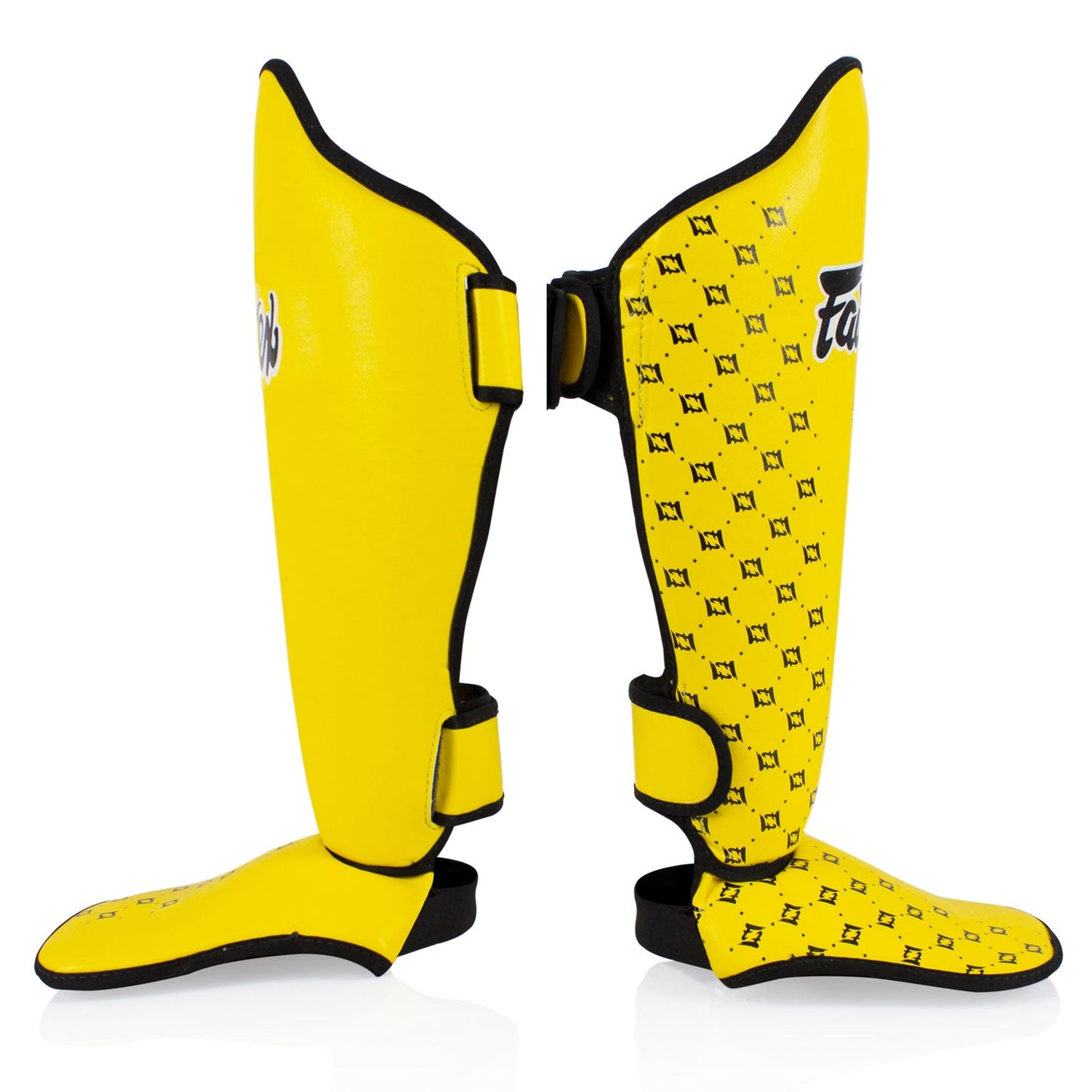 Fairtex Muay Thai Boxing Shin Pads Yellow