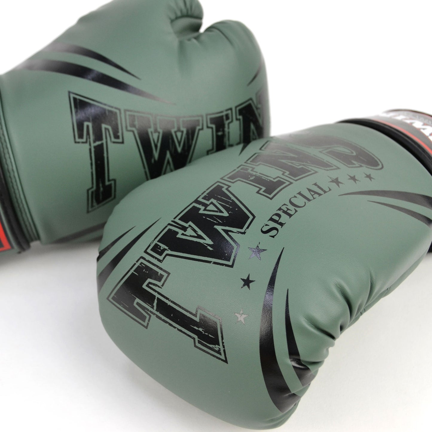 FBGVDM3-TW6 Twins Non-Leather Boxing Gloves Olive