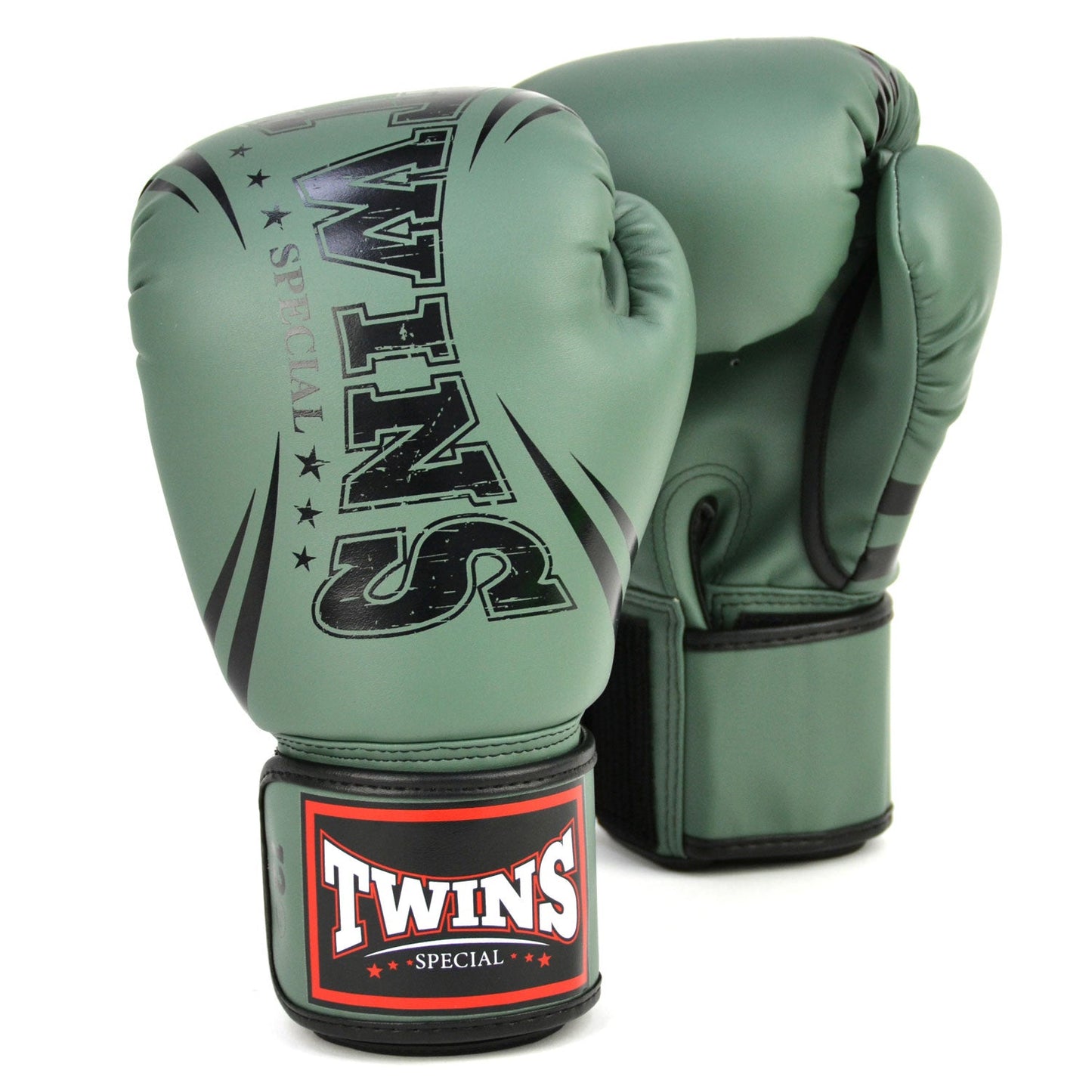 Twins Non-Leather Muay Thai Boxing Gloves Olive