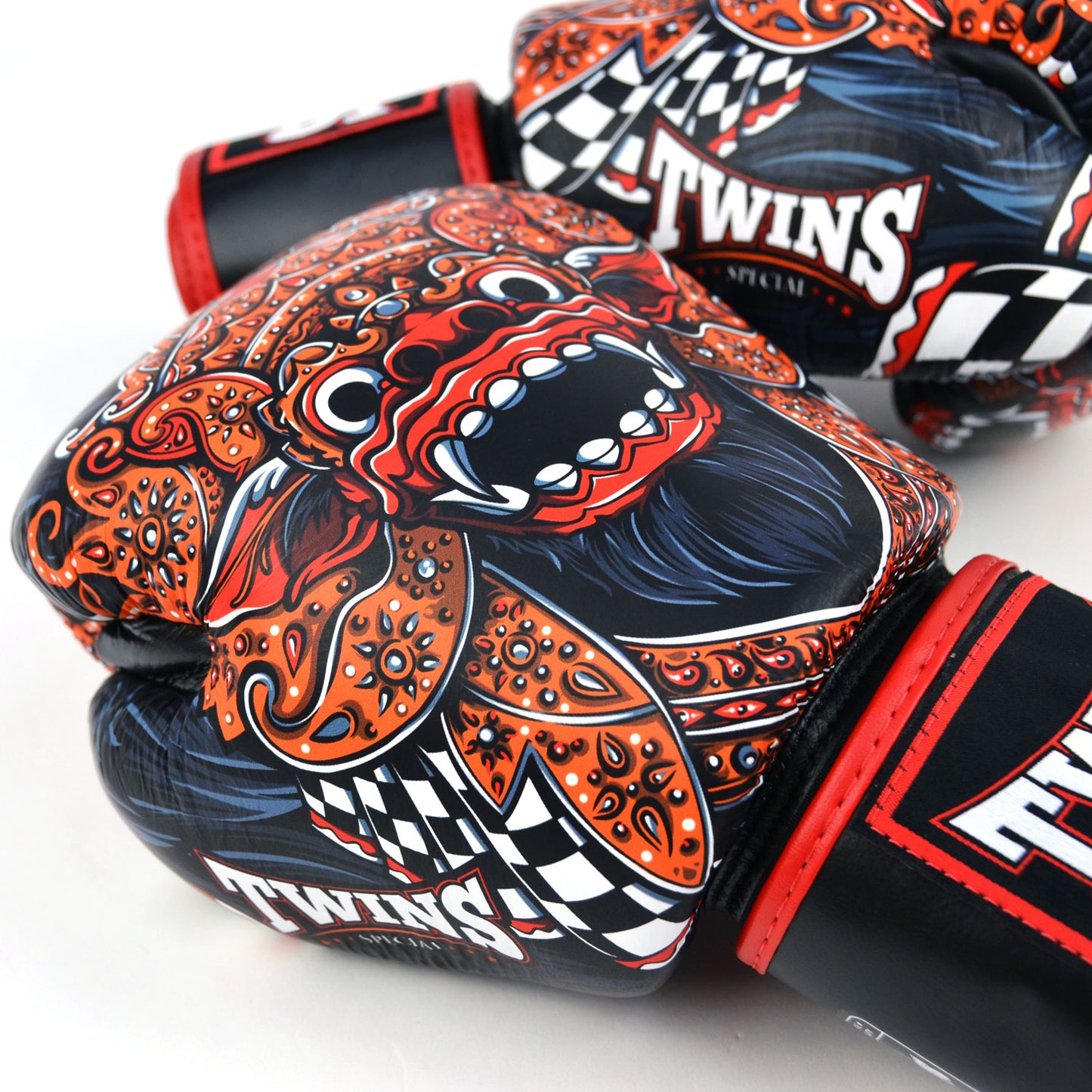 FBGVL3-59 Twins Barong Boxing Gloves Black-Red