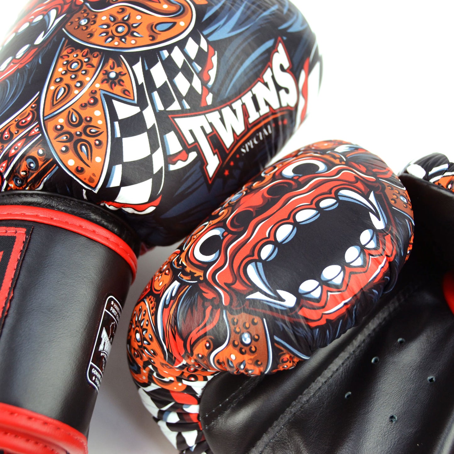 FBGVL3-59 Twins Barong Boxing Gloves Black-Red