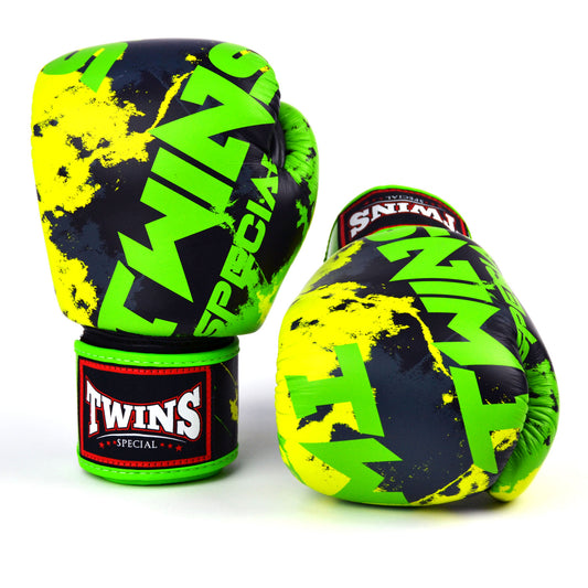 FBGVL3-61 Twins Candy Boxing Gloves Black-Green