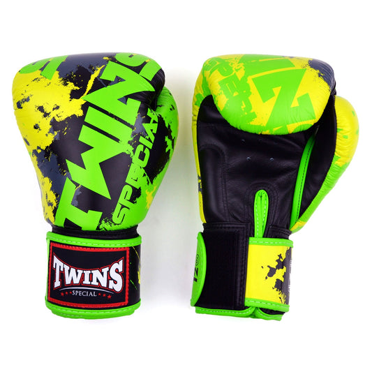 Twins Candy Muay Thai Boxing Gloves Black-Green