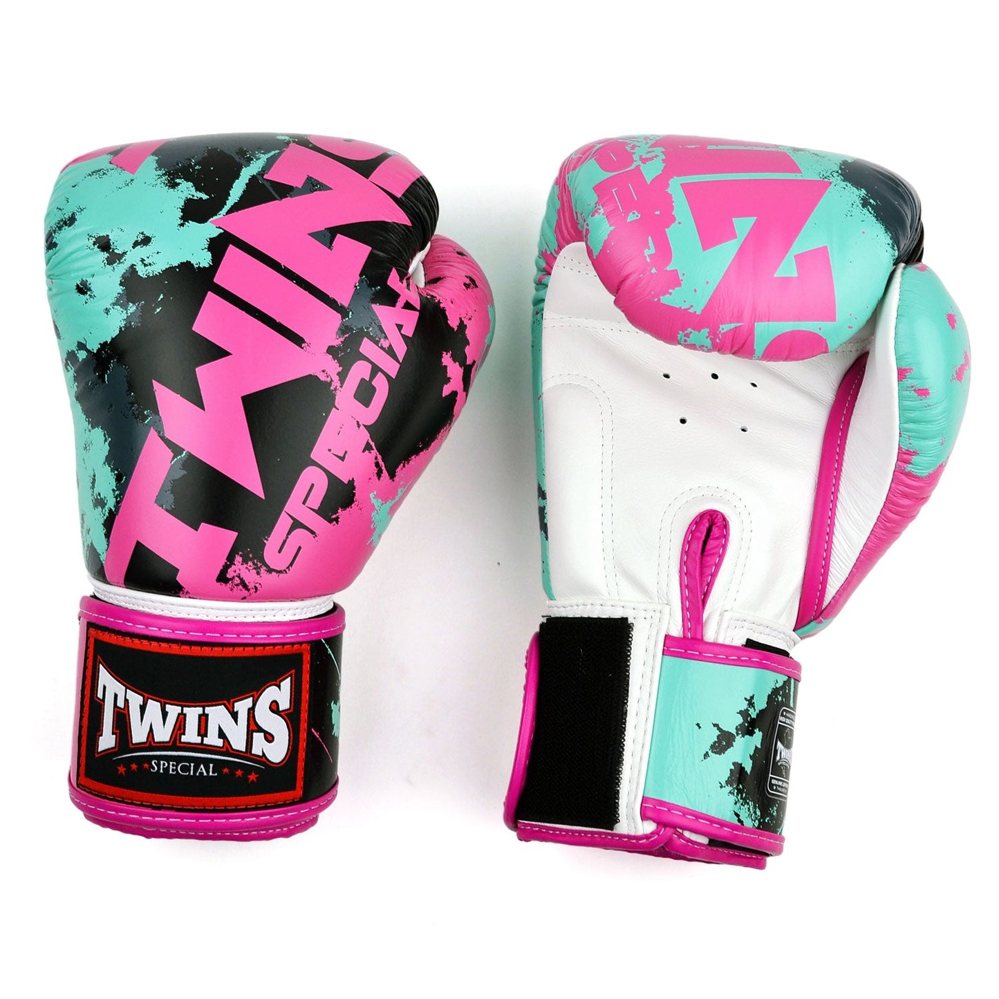 Twins Candy Muay Thai Boxing Gloves White-Pink