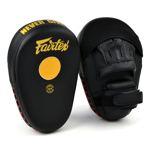 Fairtex Muay Thai Boxing Maximized Focus Mitts Black-Gold