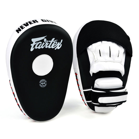 Fairtex Muay Thai Boxing Maximized Focus Mitts Black-White