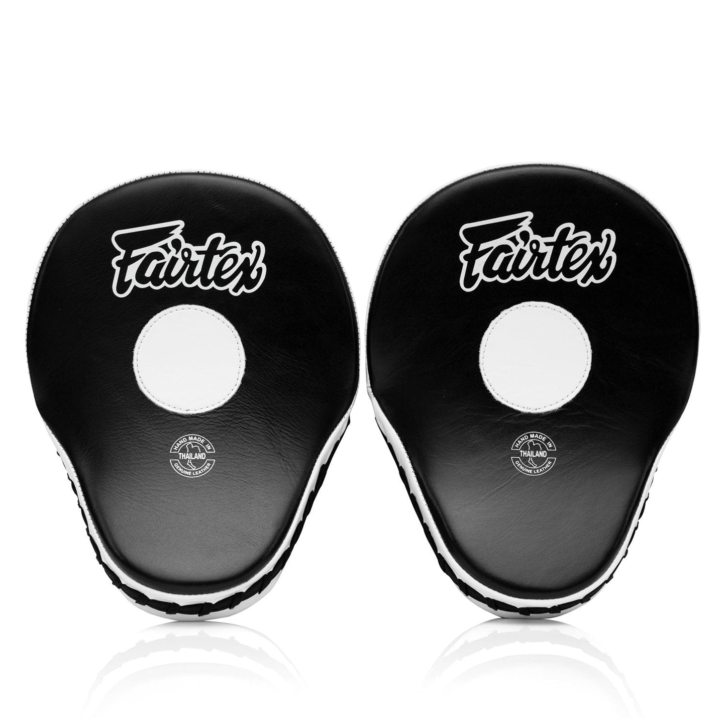 Fairtex Muay Thai Boxing Contoured Focus Mitts Black-White