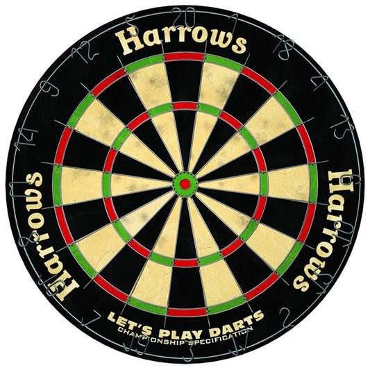 Harrows Dartboard Lets Play Game Set