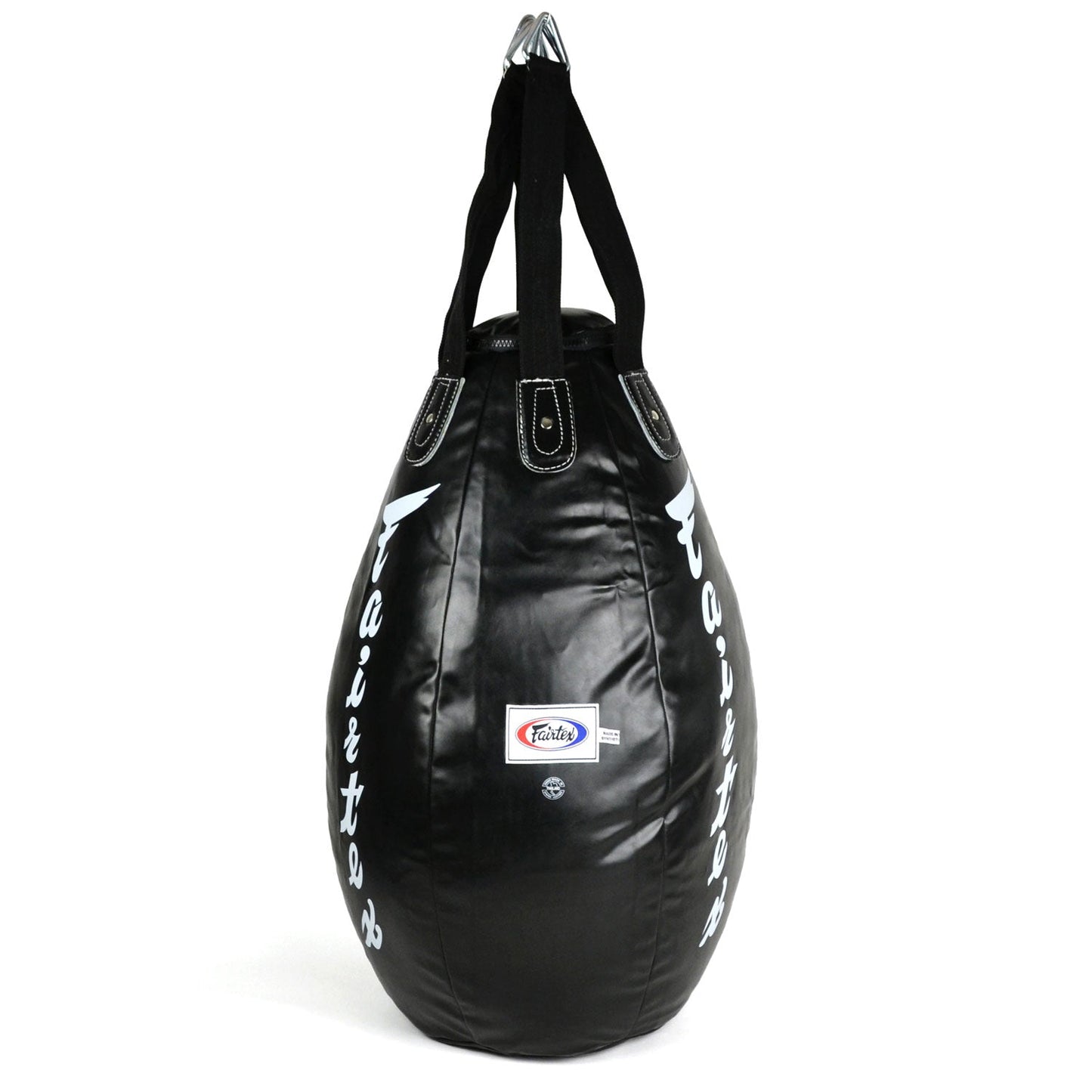 Fairtex Muay Thai Boxing Super Teardrop Bag Black (FILLED)