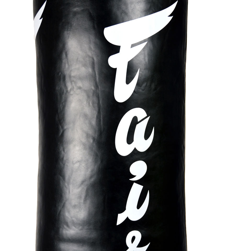 HB6 Fairtex Black-White 6ft Muaythai Banana Bag (UN-FILLED)