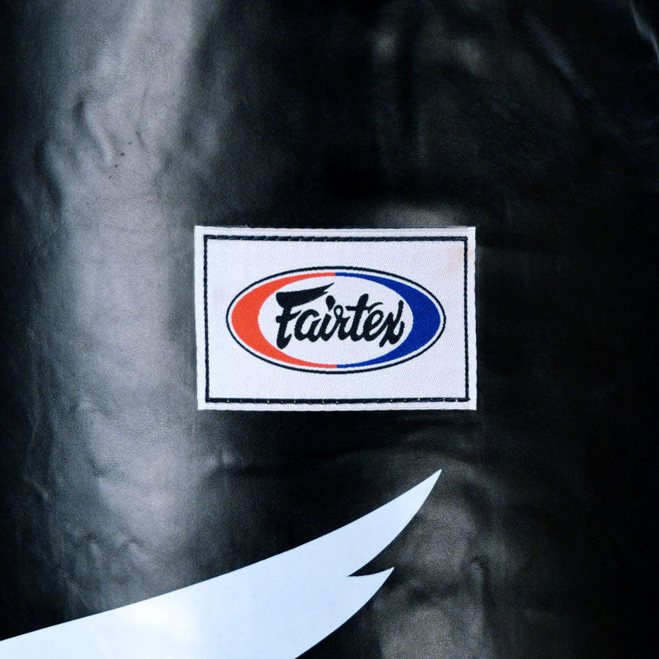 HB6 Fairtex Black-White 6ft Muaythai Banana Bag (UN-FILLED)