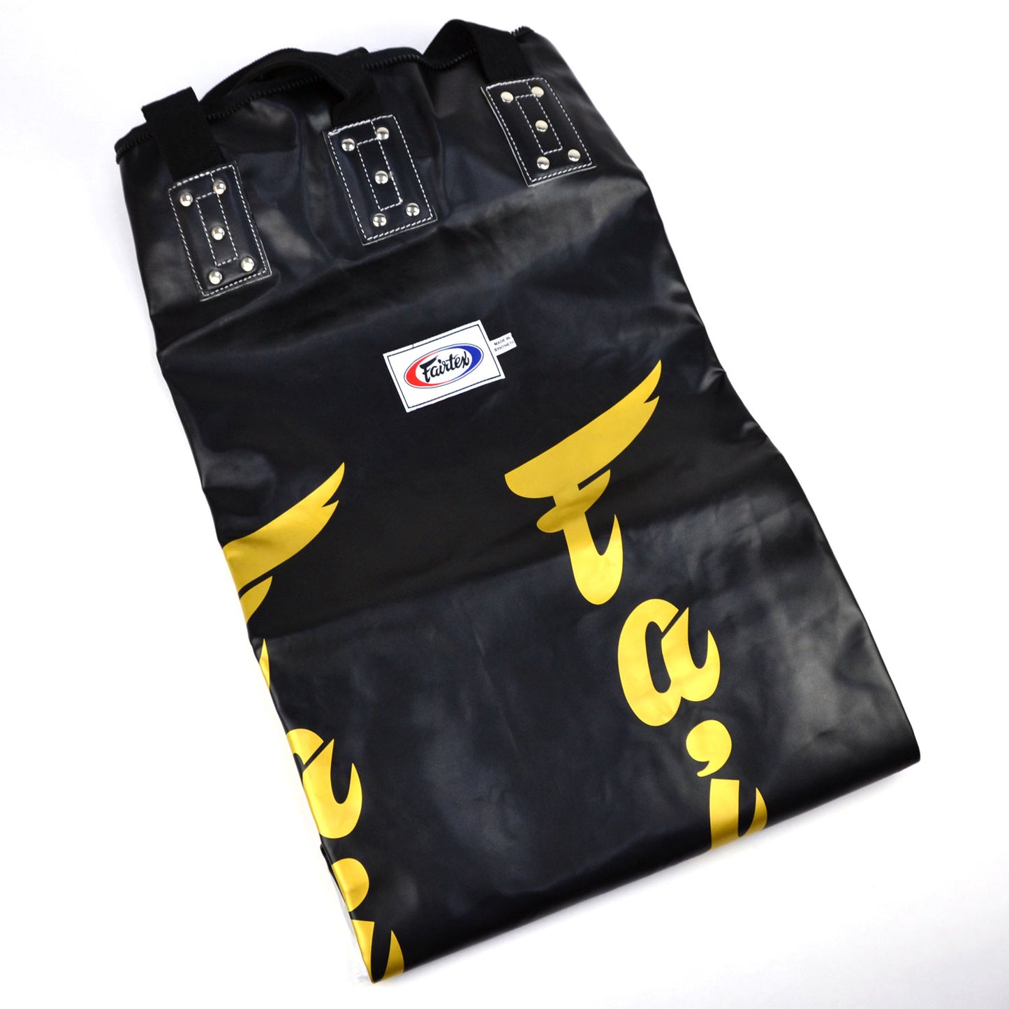 HB6 Fairtex Black-Gold 6ft Muaythai Banana Bag (UN-FILLED)