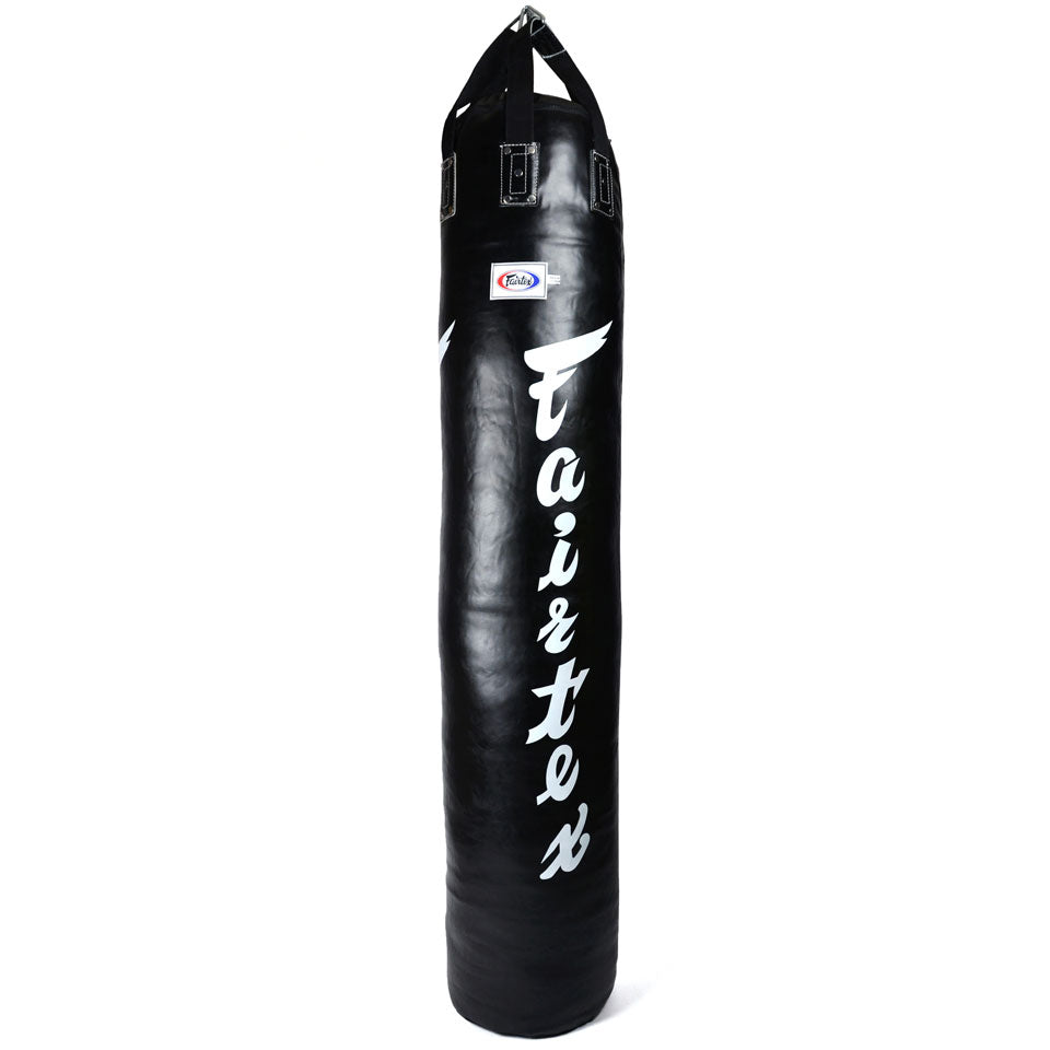 HB6 Fairtex Black-White 6ft Muaythai Banana Bag (UN-FILLED)