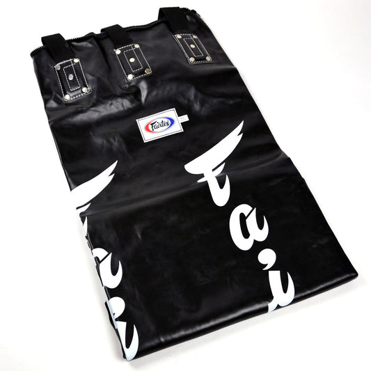 Fairtex 6ft Muay Thai Boxing Banana Bag Black-White (UN-FILLED)