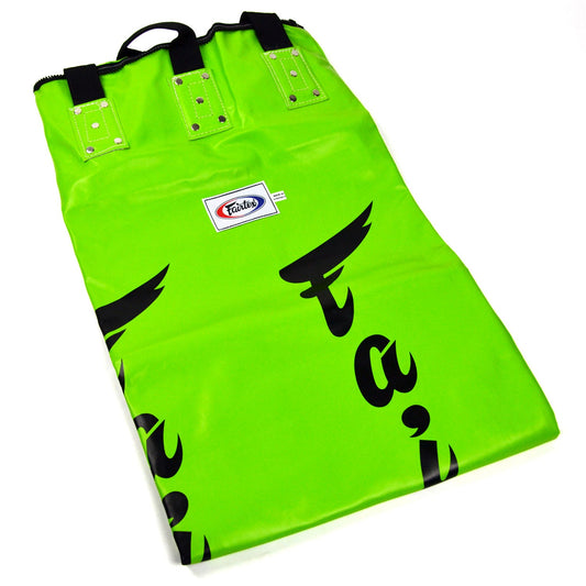 Fairtex 6ft Muay Thai Boxing Banana Bag Lime Green (UN-FILLED)