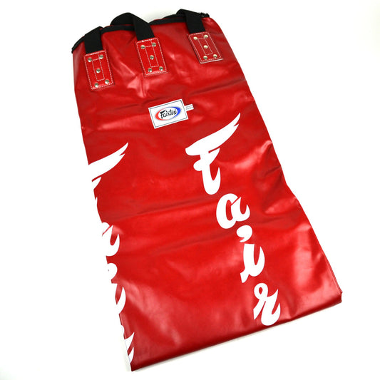 Fairtex 6ft Muay Thai Boxing Banana Bag Red (UN-FILLED)