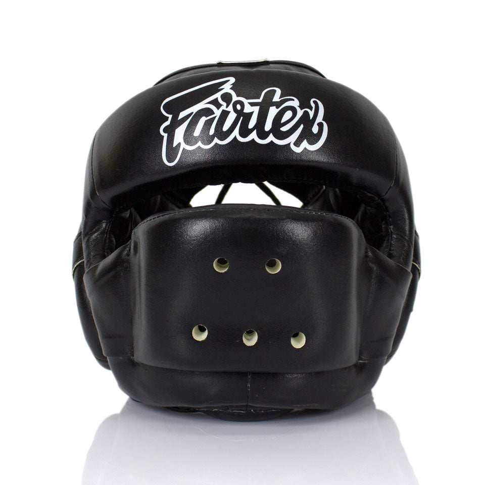 HG14 Fairtex Black Full Face Headguard