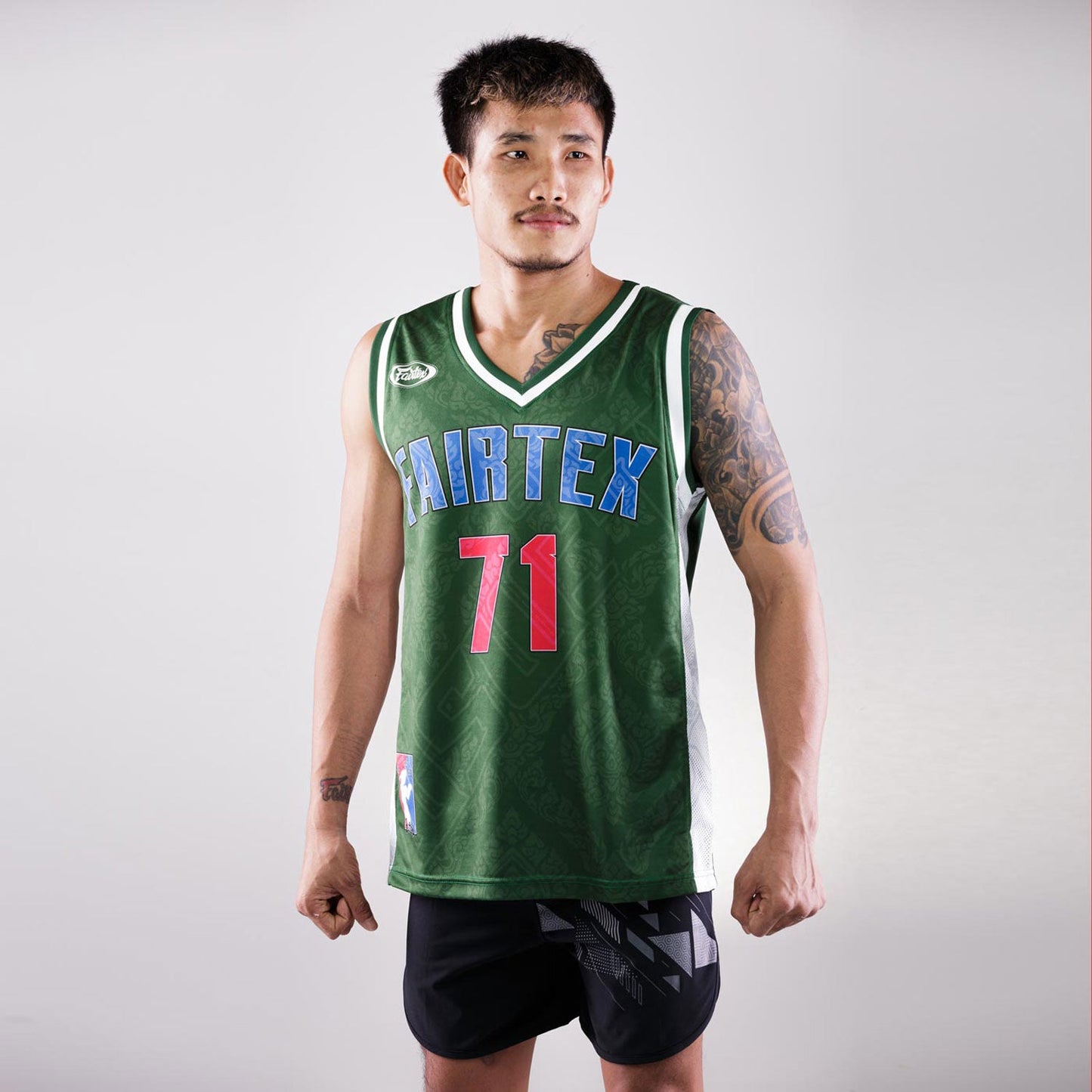 Fairtex Muay Thai Boxing Basketball Jersey Green