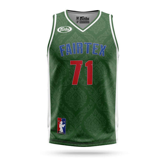 Fairtex Muay Thai Boxing Basketball Jersey Green