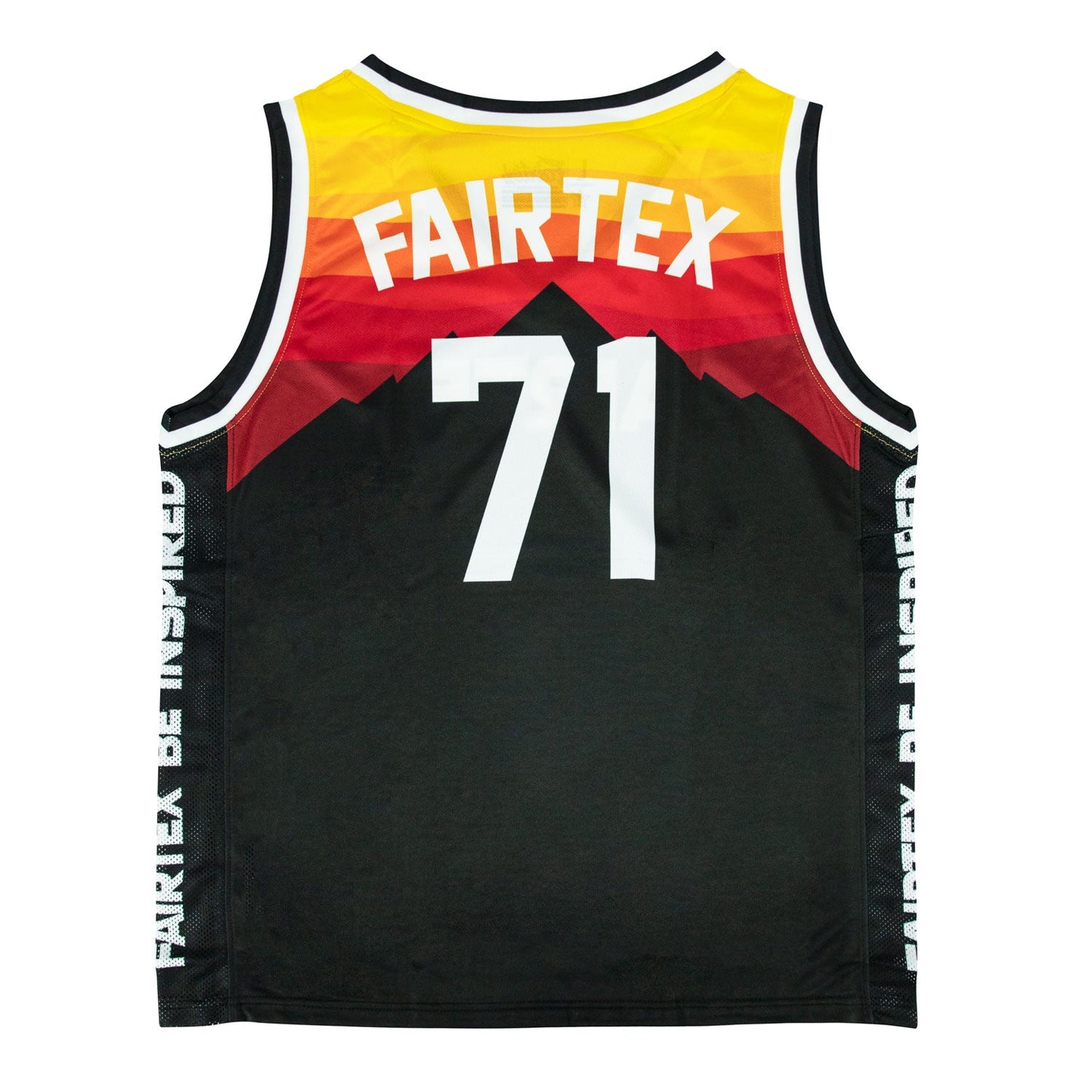 Fairtex Muay Thai Boxing Basketball Jersey Black-Orange