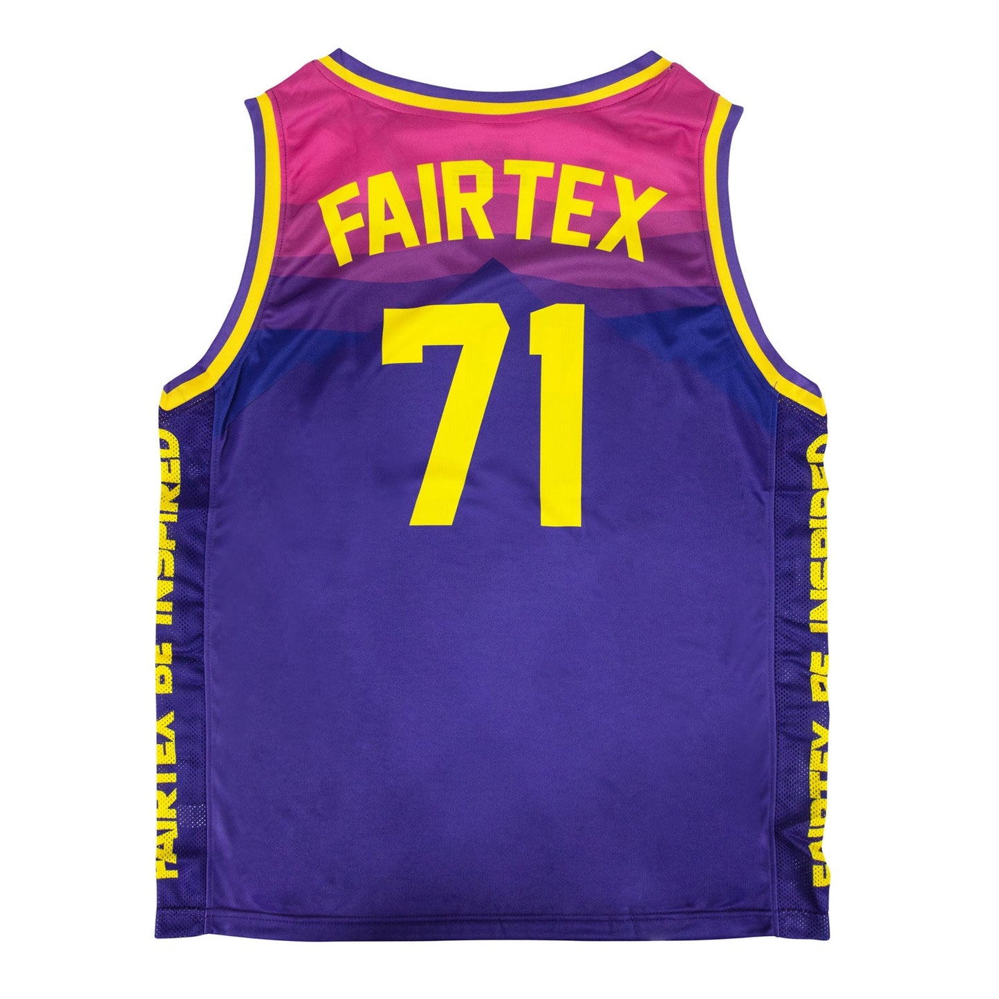 Fairtex Muay Thai Boxing Basketball Jersey Purple-Yellow