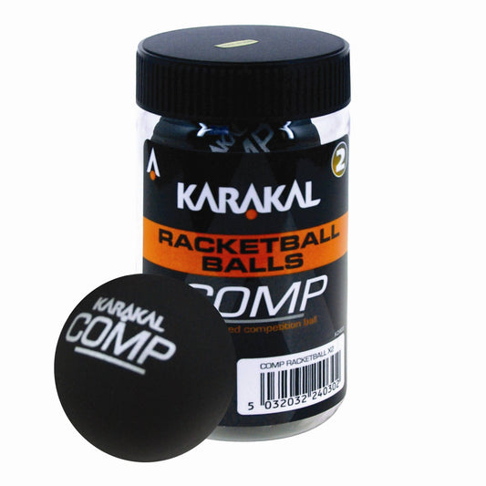Karakal Racketball Balls Black (Competition)Tube Of 2