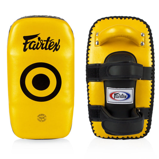 Fairtex Muay Thai Boxing Microfibre Thai Kick Pads Gold