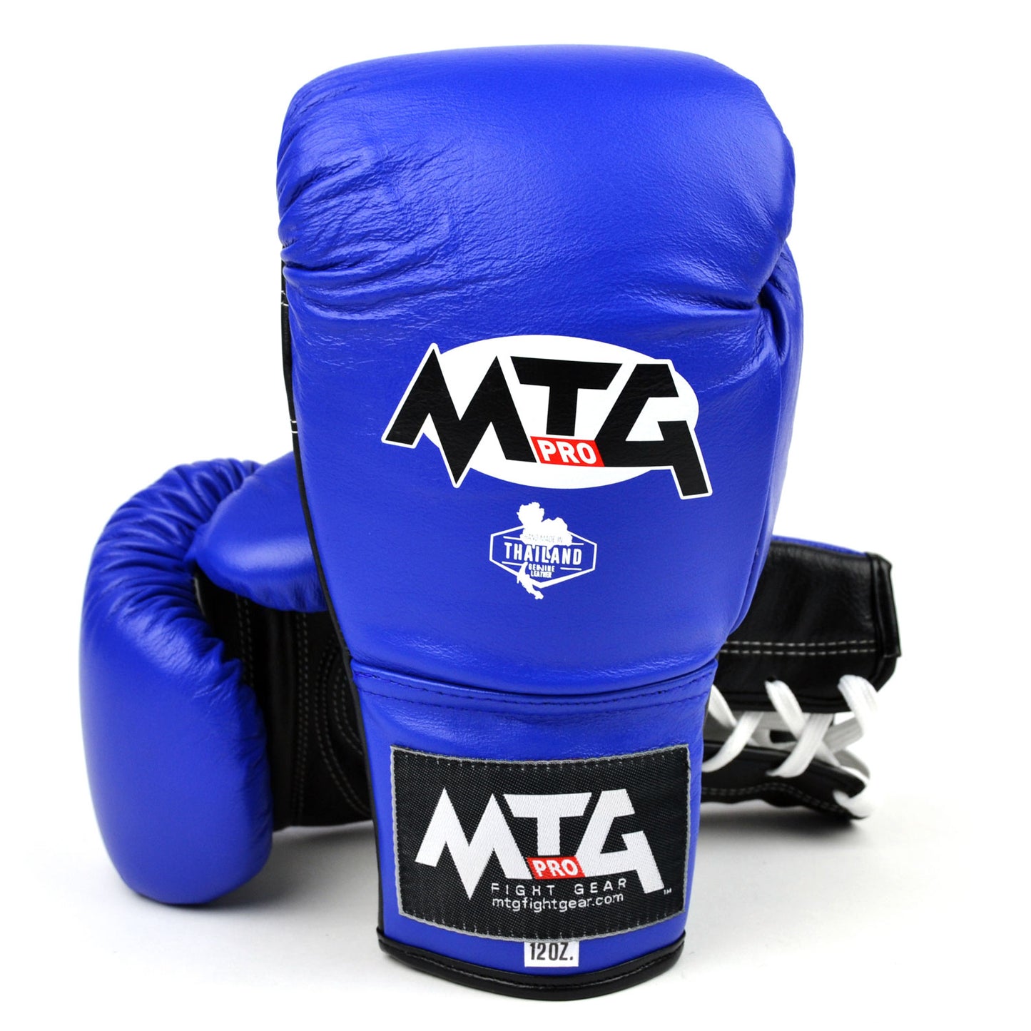 LG2 MTG Pro 3-Tone Blue Lace-up Boxing Gloves